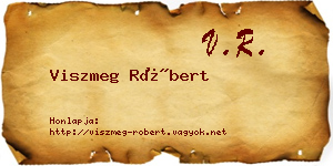 Viszmeg Róbert névjegykártya